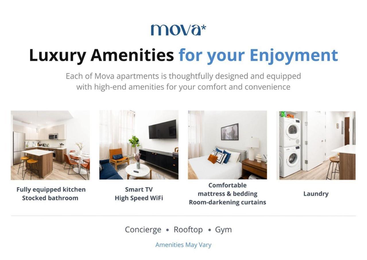 Chic 1bd With Rooftop W/d In Unit Downtown Nova York